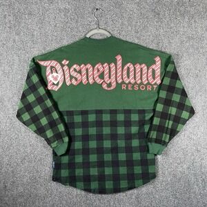 2020 Disneyland Resort Holiday Green Plaid Candy Cane Christmas Spirit Jersey XS